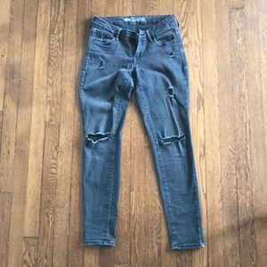 Old navy rockstar distressed black jeans